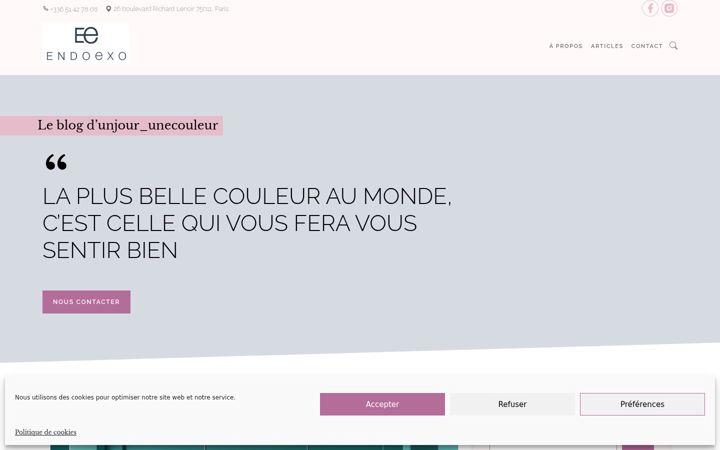 Screenshot von endoexo.fr