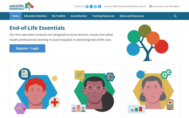 Screenshot of endoflifeessentials.com.au