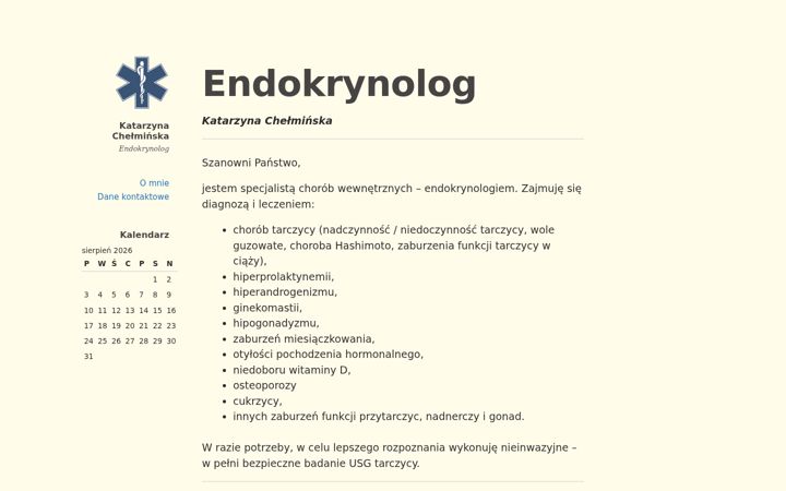 Ekrānuzņēmums no endokrynolog-sopot.pl