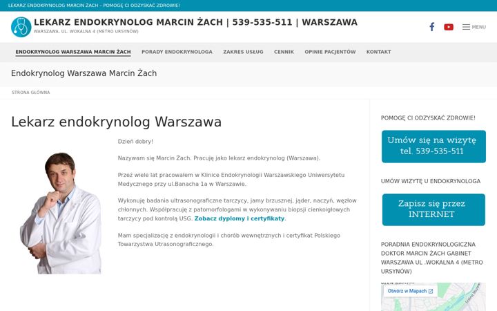 Ekrānuzņēmums no endokrynologiawarszawa.pl