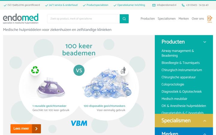 Snímek obrazovky endomed.nl