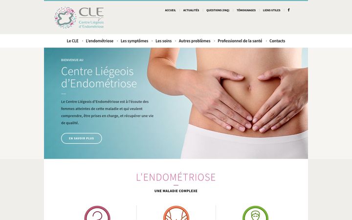 Screenshot of endometrioseliege.be