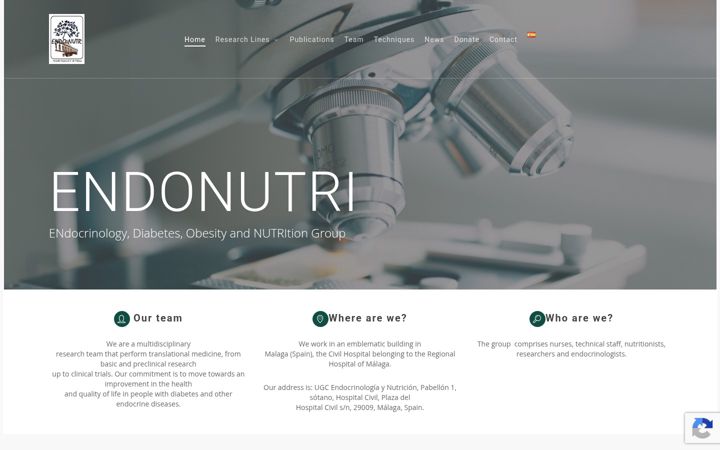 Screenshot von endonutri.eu