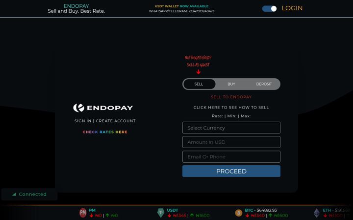 Screenshot of endopay.com