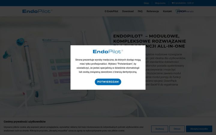 Ekrānuzņēmums no endopilot.pl