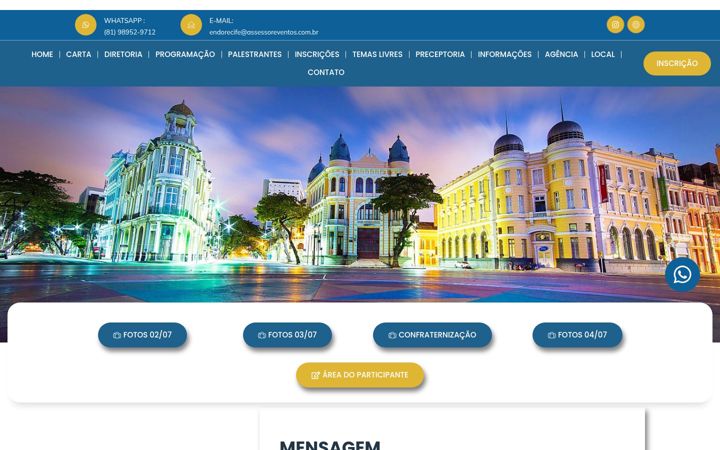 Captură de ecran a endorecife.com.br