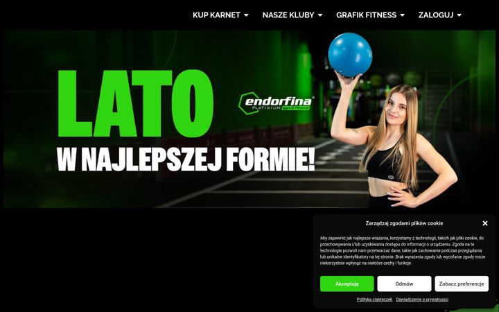 Ekrānuzņēmums no endorfina-fitness.pl