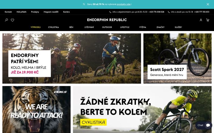 Captura de pantalla de endorphinrepublic.cz
