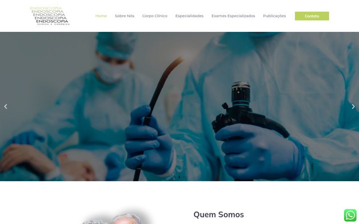 Captură de ecran a endoscopiacc.com.br
