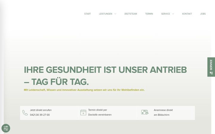 Screenshot του endoskopie-bremen.de