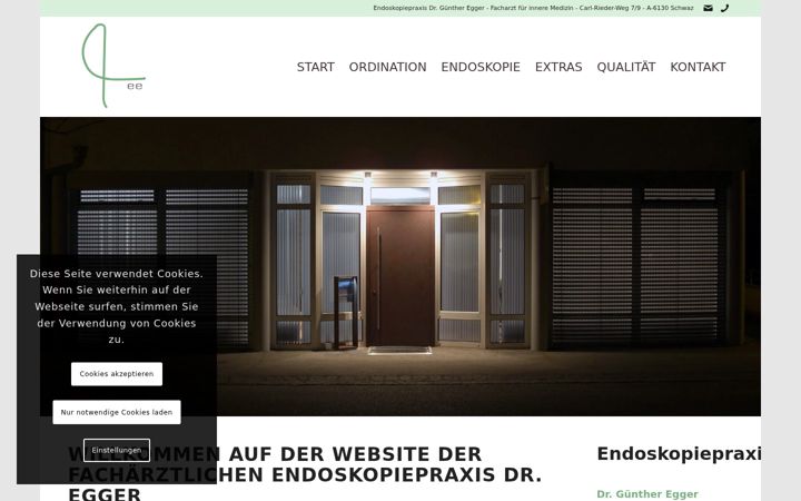 Skærmbillede af endoskopie-egger.at