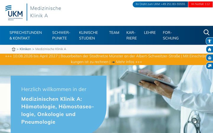Screenshot του endoskopie-ukm.de