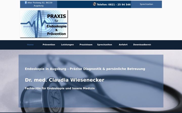 Screenshot του endoskopie-wiesenecker.de