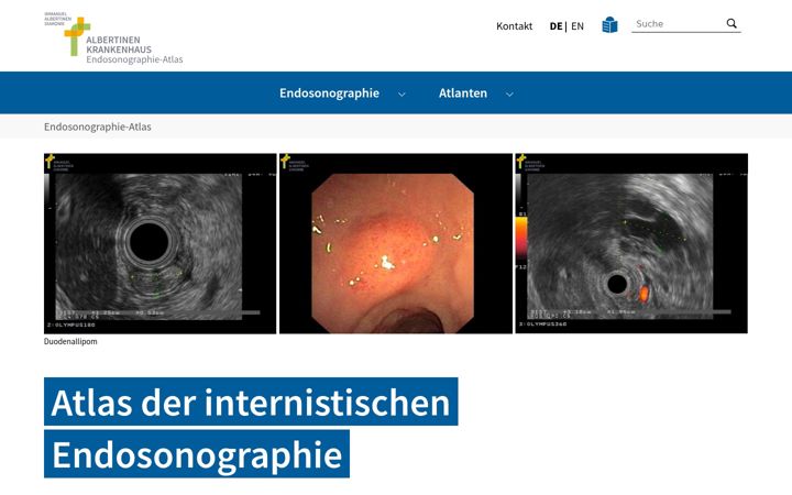Captura de ecrã de endosonographiebilder.de