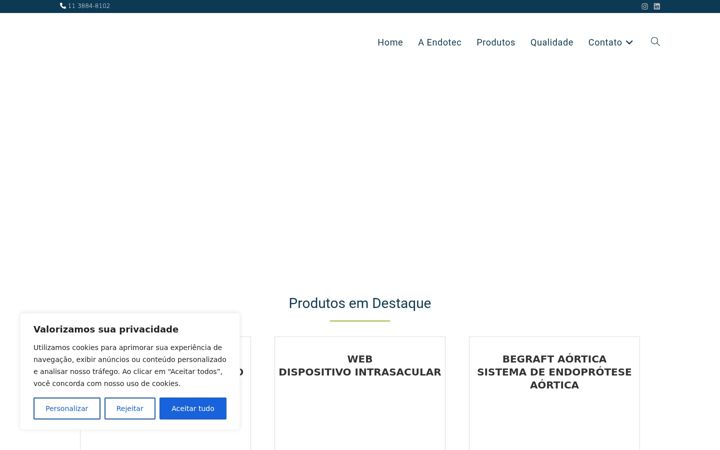 Captură de ecran a endotecmed.com.br
