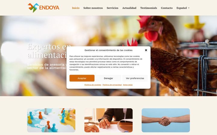 Captura de ecrã de endoya.net