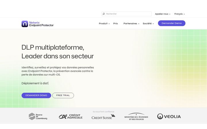 Screenshot of endpointprotector.fr