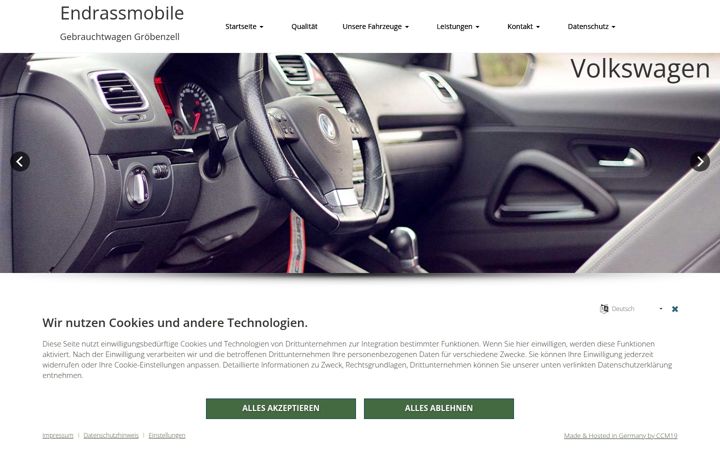 Captura de ecrã de endrassmobile.de