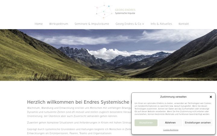 Captura de ecrã de endres-systemische-impulse.de