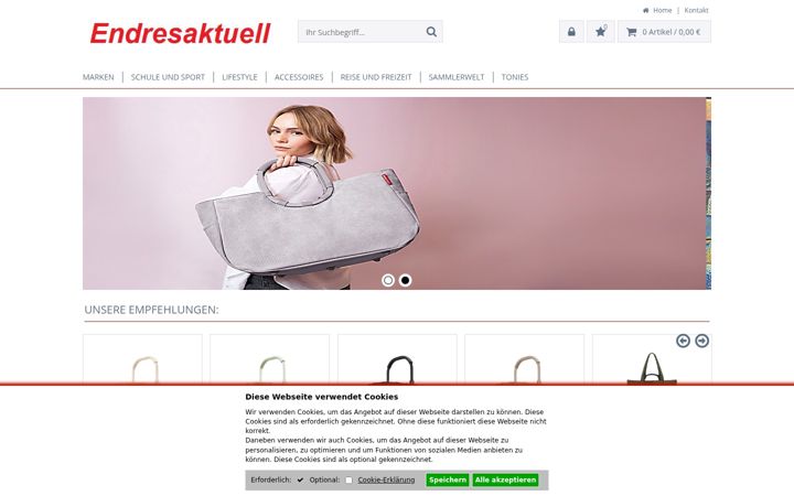 Captura de ecrã de endresaktuell.de