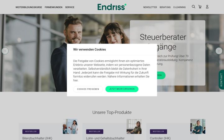 Screenshot of endriss.de