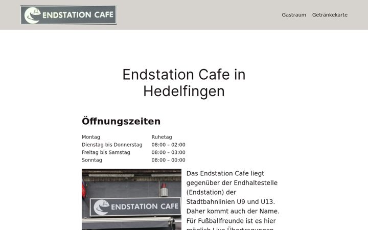 Skjámynd af endstation-hedelfingen.de