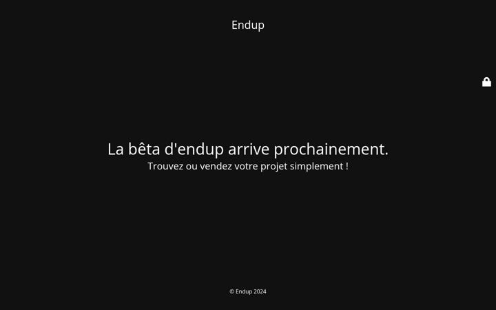 Screenshot of endup.fr