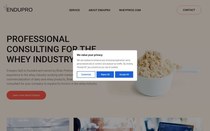 Screenshot of endupro.com