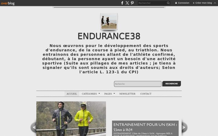 Screenshot of endurance38.com