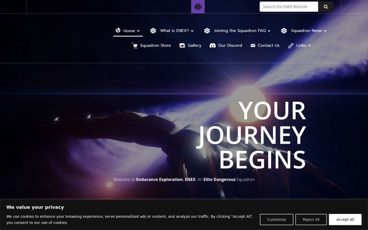 Screenshot ta' enduranceexploration.co.uk