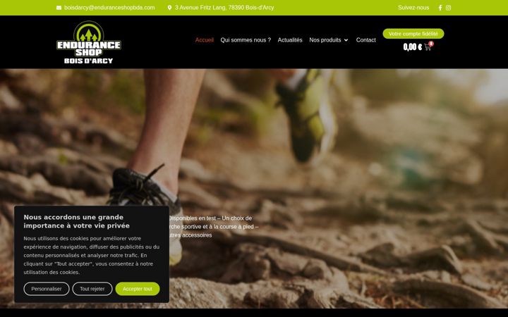 Screenshot of enduranceshopbda.com