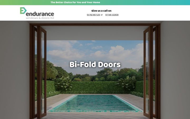 Screenshot ta' endurancewindowsanddoorsltd.co.uk