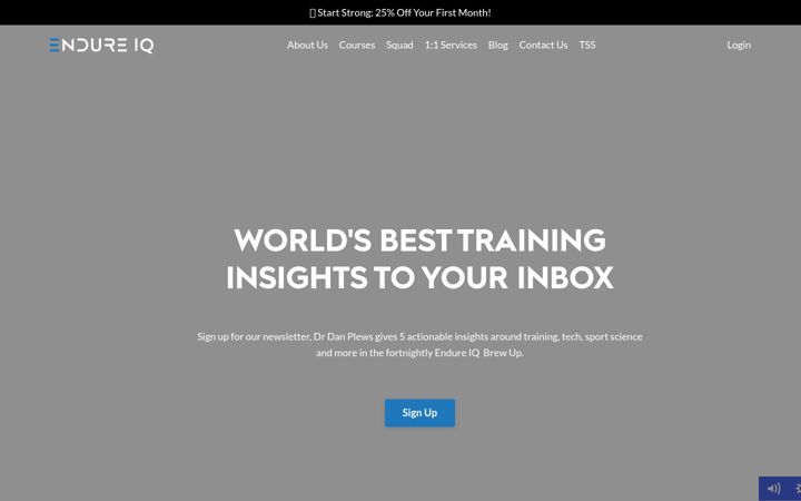 Screenshot of endureiq.com