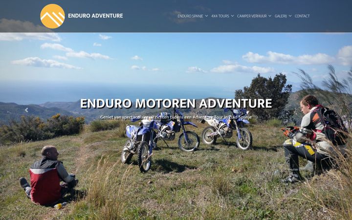Snímek obrazovky enduroadventure.nl