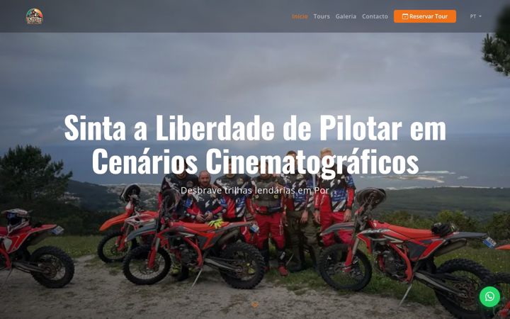 Screenshot of enduroadventureportugal.com
