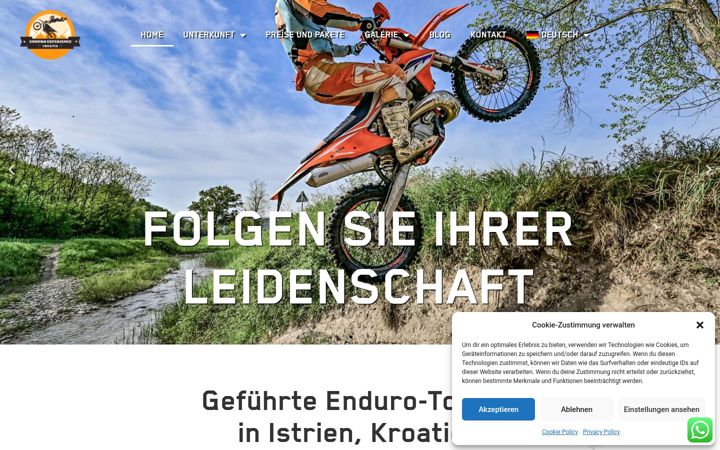 Screenshot of enduroexperience-croatia.com