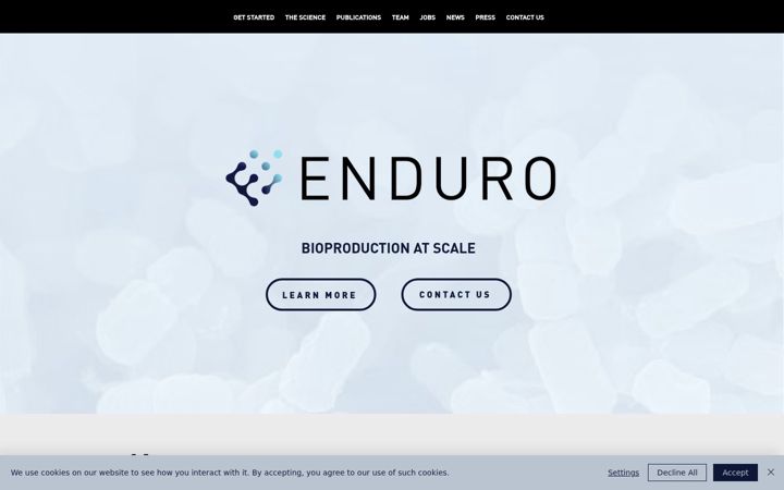 Screenshot of endurogenetics.com