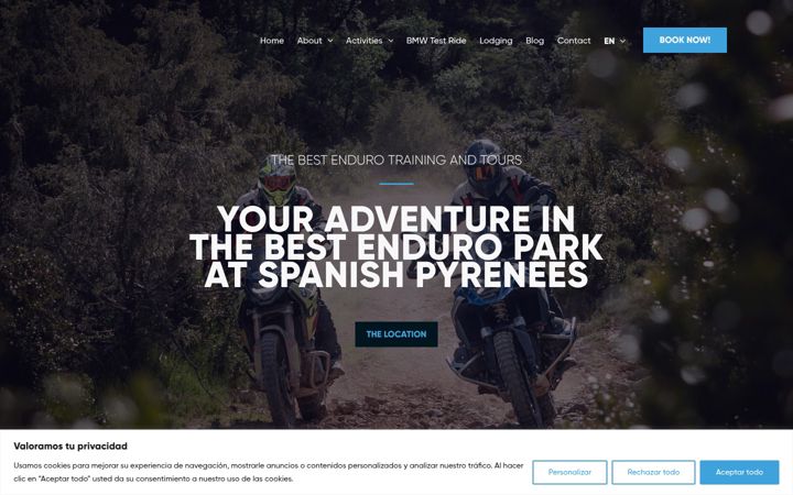 Screenshot of enduropark-isabena.com