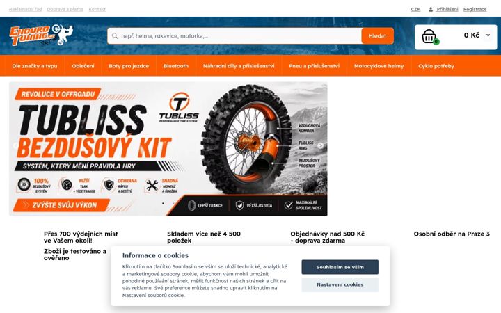 Captura de pantalla de endurotuning.cz