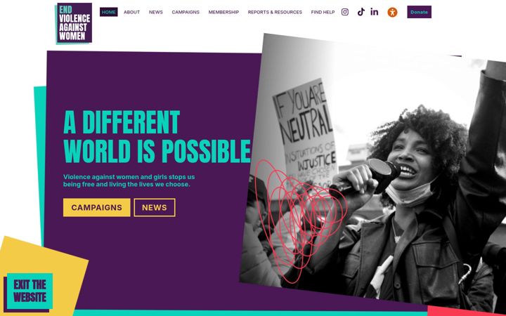 Screenshot ta' endviolenceagainstwomen.org.uk