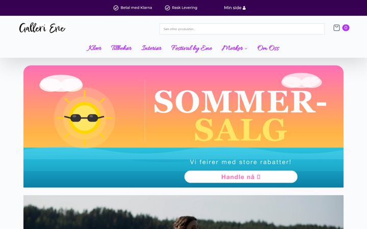 Screenshot van ene.no
