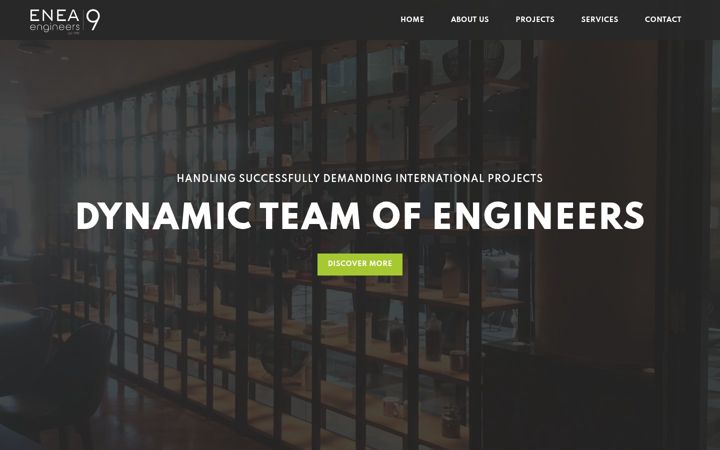 Screenshot of eneaengineers.com