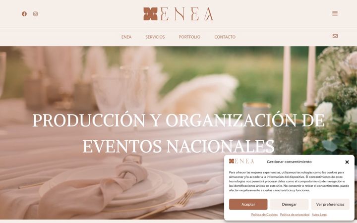 Screenshot του eneaeventos.es