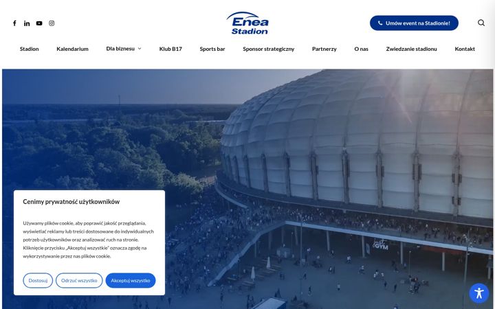 Snímek obrazovky eneastadion.pl
