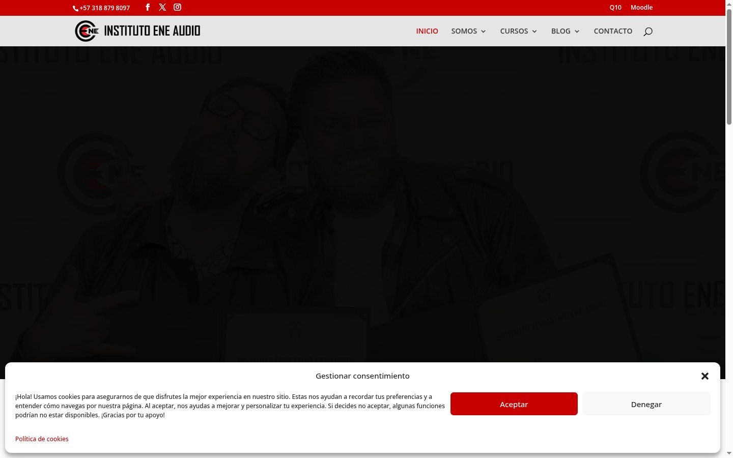 Screenshot του banner συγκατάθεσης που εμφανίστηκε πριν από οποιαδήποτε αλληλεπίδραση