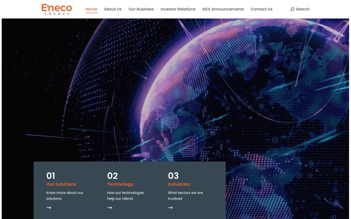 Screenshot of enecoenergy.com