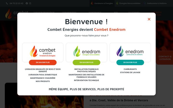 Screenshot of enedrom.fr