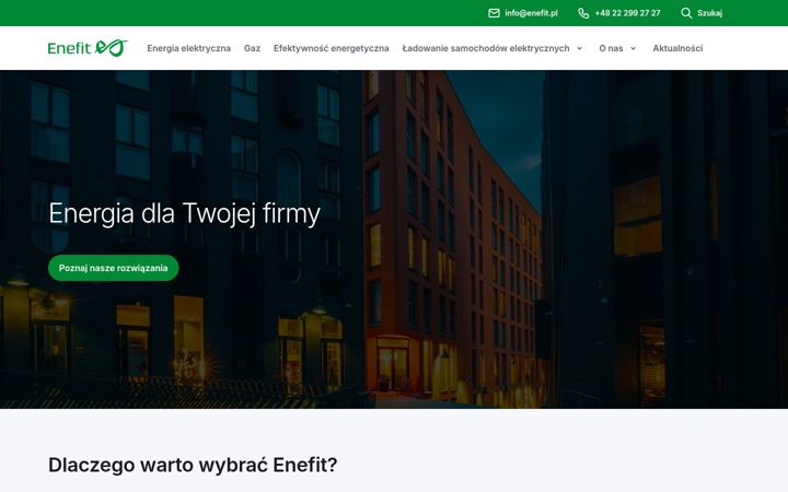 Snímek obrazovky enefit.pl