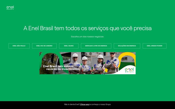 Captură de ecran a enel.com.br