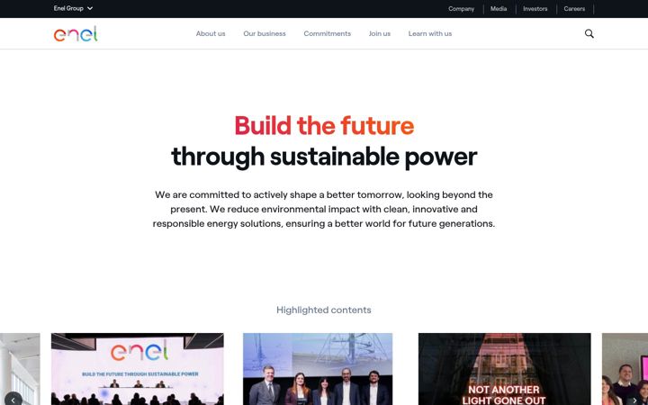 Képernyőkép: enel.com